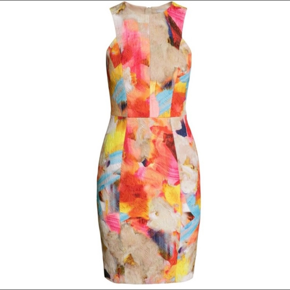 👩‍🎨 NWOT Rare H&M Textured Watercolor Dress 🖌🖼